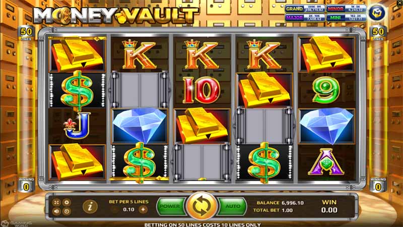 สัญลักษณ์ตัวช่วยพิเศษในเกมสล็อต Money Vault