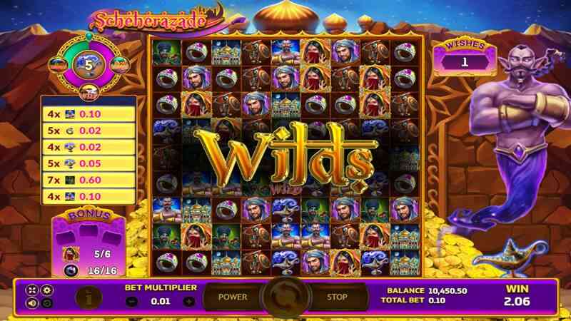 สัญลักษณ์ตัวช่วยในเกมสล็อต Scheherazade จากค่ายเกม SLOTXO